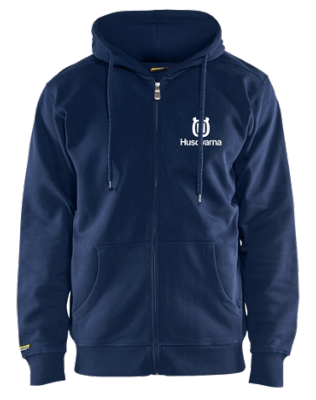 Sweat à capuche HUSQVARNA Zip Bleu